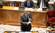 Laurent Nunez, French Minister of the Interior, speaks during the session examining the dr...