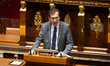 Jean Pierre Farandou, Minister of Labor and Solidarity, speaks during the examination of t...