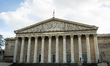 An illustration photo shows the facade of Palais Bourbon, the house of the French National...