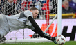 Matz Sels, Nottingham Forest goalkeeper, warms up ahead of kick-off during the UEFA Europa...