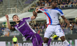 Roberto Piccoli of ACF Fiorentina and Jaydee Canvot of Crystal Palace ,battle for the ball...