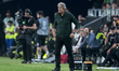 Manuel Pellegrini, head coach of Real Betis, gives instructions during the UEFA Europa Lea...