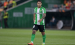 Cucho Hernandez of Real Betis reacts to a missed opportunity during the UEFA Europa League...