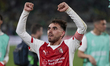 Ricardo Orta of SC Braga celebrates winning during the UEFA Europa League 2025/26 Quarter-...