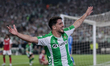 Pablo Fornals of Real Betis celebrates a goal during the UEFA Europa League 2025/26 Quarte...