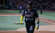 Jesus Fabela #36 of Piratas de Campeche stands in his batting stance during the 2026 Mexic...