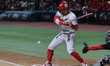 Julian Ornelas #31 of Diablos Rojos swings during the 2026 Mexican Baseball League (LMB) o...