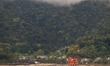 MIYAJIMA, JAPAN - APRIL 15: 
 The iconic Great Torii Gate of Itsukushima Shrine stands be...