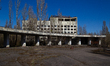 The Polissia Hotel is in Pripyat, a city abandoned after the Chornobyl accident, Kyiv regi...