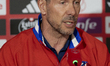 Diego ''Cholo'' Simeone, head coach of Atletico de Madrid, speaks during a press conferenc...