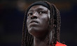 Wenyen Gabriel trains during the match between FC Barcelona and FC Bayern Munich, correspo...