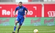 Adrian Ilie plays during the Romanian Liga 2 game between Sepsi OSK and Steaua Bucharest i...