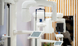 A Planmeca Viso G1 dental imaging system is on display during the International Dental Tra...