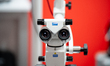 A Zumax dental microscope is on display during the International Dental Trade Fair Krakden...