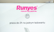 The Runyes brand logo is on display during the International Dental Trade Fair Krakdent in...