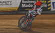 Jordan Jenkins of Redcar Bears leads during heat 12 of the Knockout Cup Quarter Final Firs...