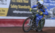 Justin Sedgmen of Edinburgh Monarchs leads during heat 7 in the Knockout Cup Quarter Final...
