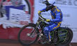 Justin Sedgmen of Edinburgh Monarchs leads during heat 7 in the Knockout Cup Quarter Final...