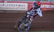 Jake Allen of Redcar Bears leads during heat 9 of the Knockout Cup Quarter Final First Leg...