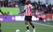 Igor Thiago of Brentford with the ball during the Premier League match between Brentford a...
