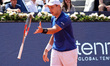 Hamad Medjedovic competes against Andrey Rublev during the semifinals on Day Eight of the...