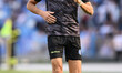 Referee Luca Zufferli warms up prior to the match on the 33rd day of the Serie A Champions...