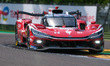 #7 Mike Conway, Kamui Kobayashi, and Nick de Vries of Toyota Racing drive the Toyota TR010...