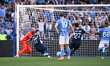Mattia Zaccagni of S.S. Lazio misses a penalty during the 33rd day of the Serie A Champion...