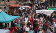 A general view of Ason, Kathmandu Valley's oldest shopping district, after the implementat...
