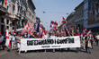 A demonstration march takes place ahead of the ''Without fear. In Europe, masters in our o...