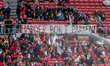 Fans of Denmark are seen ahead of the 2027 FIFA Women's World Cup Qualifier between Denmar...