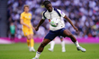 Yves Bissouma of Tottenham Hotspur with the ball during the Premier League match between T...