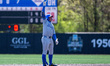 Aidan Espinoza of the UCLA Bruins celebrates during an NCAA baseball game at Bainton Field...
