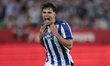 Pablo Martin of Real Sociedad celebrates winning during the Copa del Rey final match betwe...