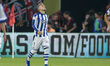 Ander Barrenetxea of Real Sociedad celebrates a goal during the Copa del Rey final match b...