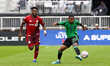 Jose Cifuentes #8 of Toronto FC and Joseph Rosales #30 of Austin FC compete for the ball d...
