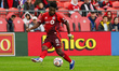 Jose Cifuentes #8 of Toronto FC passes the ball during the Major League Soccer match betwe...