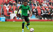 Joseph Rosales #30 of Austin FC passes the ball during the Major League Soccer match betwe...