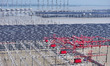 Construction workers conduct offshore operations at the construction site of the CNNC Tian...
