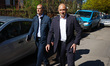 Former President and leader of ''Progressive Bulgaria'' Rumen Radev leaves a voting statio...