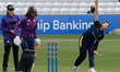 Issy Wong of Warwickshire Women plays during the Metro Bank One Day Cup Women Cricket matc...
