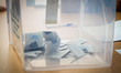 A ballot box is seen at a polling station in Sofia, Bulgaria on 19 April, 2026. Bulgarians...