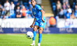 David Okagbue of Peterborough United passes the ball during the Sky Bet League 1 match bet...