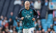 Erling Haaland of Manchester City participates in the pregame warmup session during the Pr...