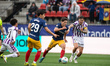 Marc Domenench, player number 18 of FC Andorra, is in action during the La Liga Hypermotio...