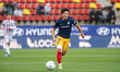 Minsu Kim, player number 29 of FC Andorra, is in action during the La Liga Hypermotion mat...