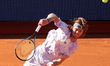 Andrey Rublev plays against Arthur Fils during the final match of the Barcelona Open Banc...