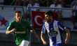 Carles Gil dribbles the ball during the Trofeo Concepción Arenal, preseason match on July...