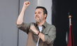 Matteo Salvini, leader of the Lega party and Minister of Infrastructure and Transport, att...