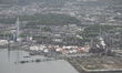 KUDAMATSU, JAPAN - APRIL 18:
A panoramic view overlooks the extensive industrial coastlin...